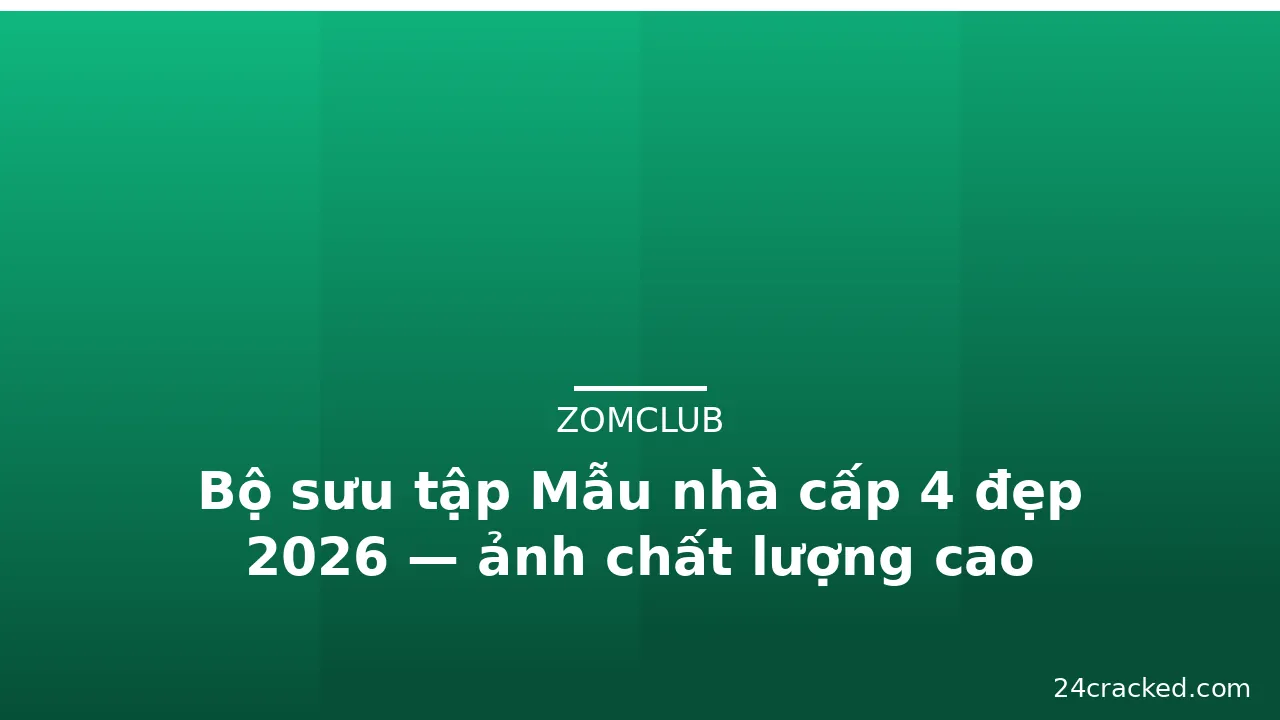 Bộ sưu tập Mẫu nhà cấp 4 đẹp 2026 — ảnh chất lượng cao · ảnh 2