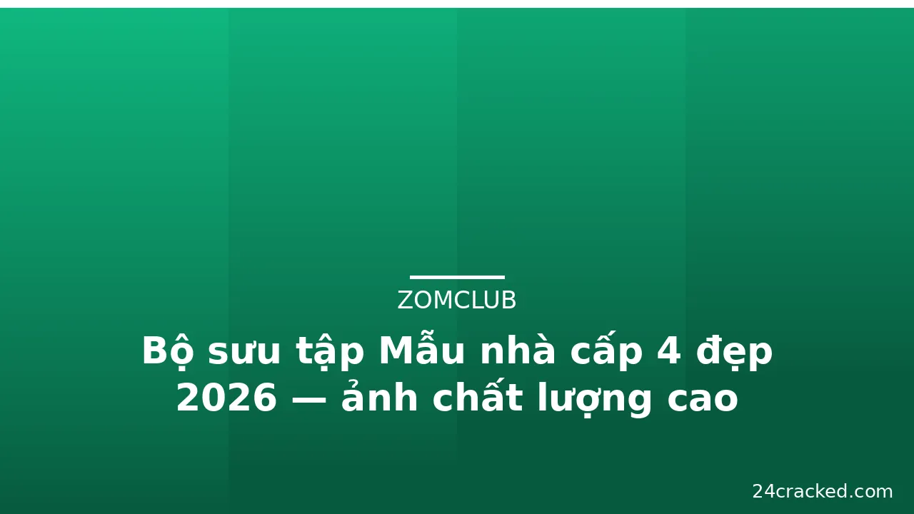 Bộ sưu tập Mẫu nhà cấp 4 đẹp 2026 — ảnh chất lượng cao · ảnh 3