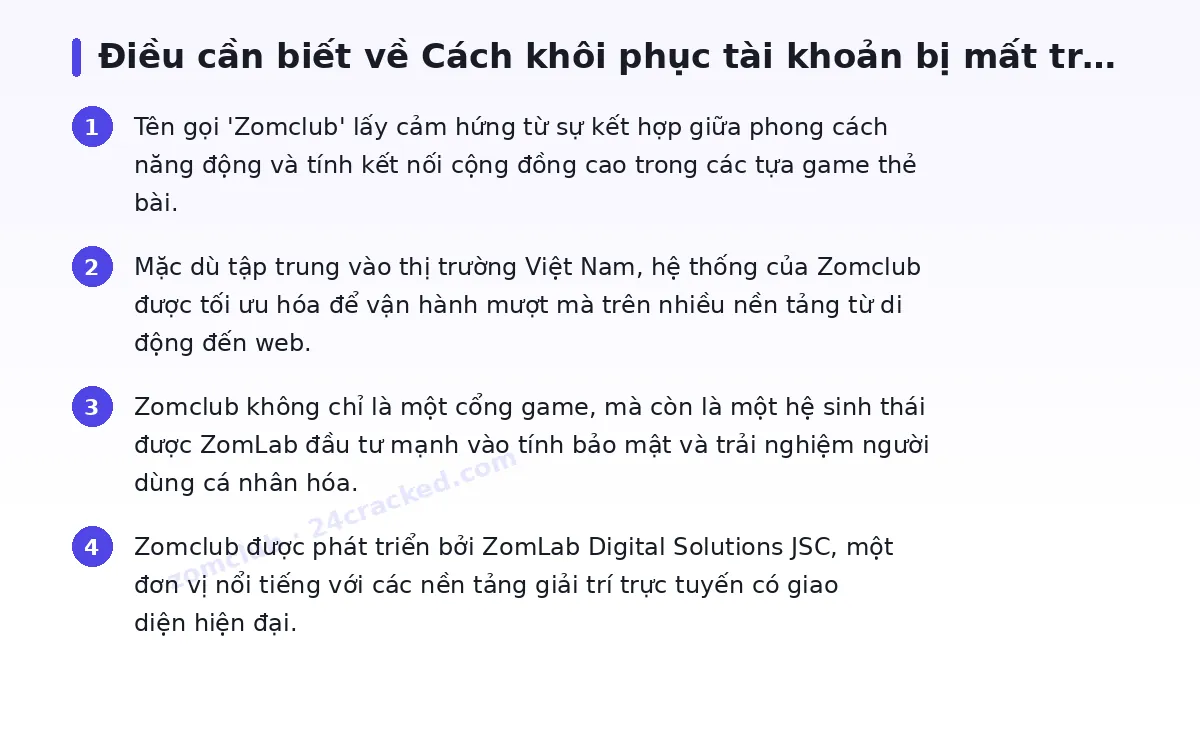 Những điều cần biết về zomclub