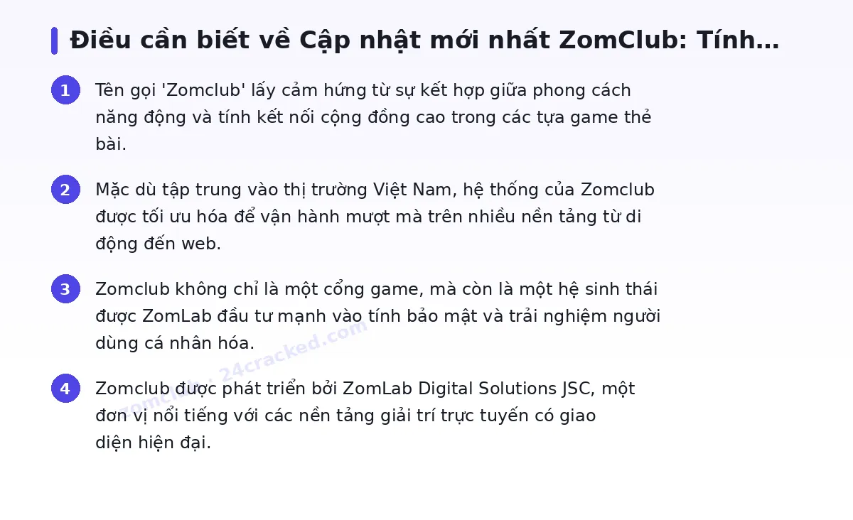 Những điều cần biết về zomclub