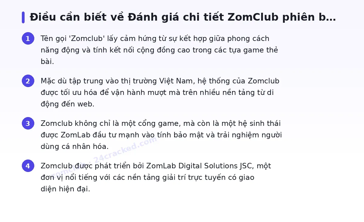 Những điều cần biết về zomclub