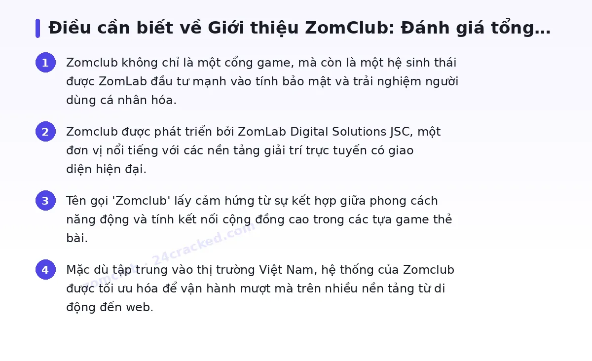 Những điều cần biết về zomclub