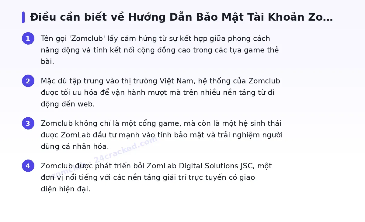 Những điều cần biết về zomclub