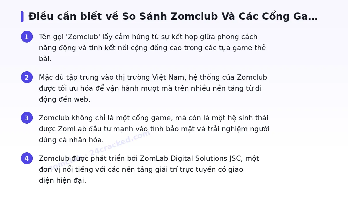Những điều cần biết về zomclub