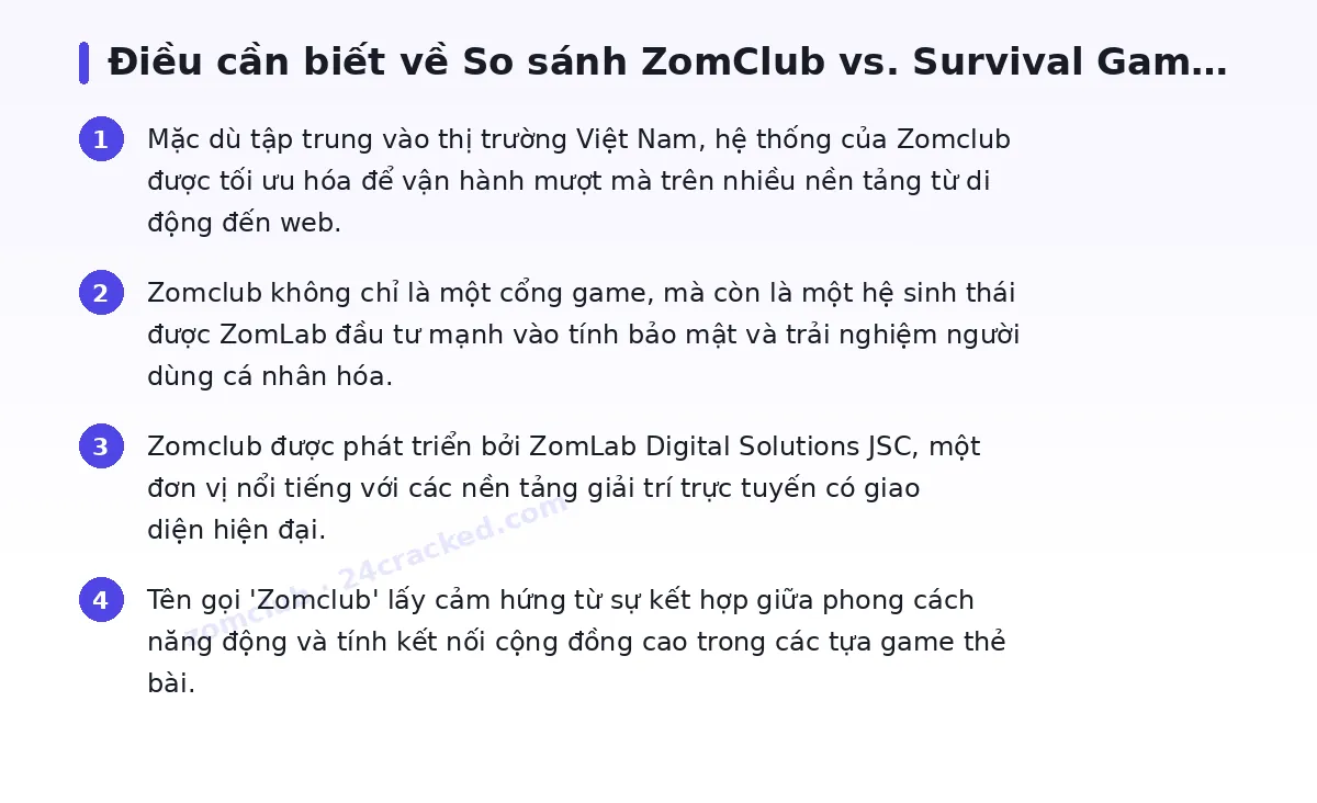 Những điều cần biết về zomclub