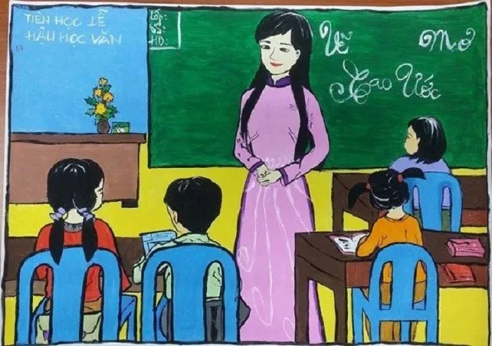 Vẽ tranh 20 11 đơn giản đẹp lớp 3 - Tuyển tập 50+ ảnh dễ vẽ đẹp mắt