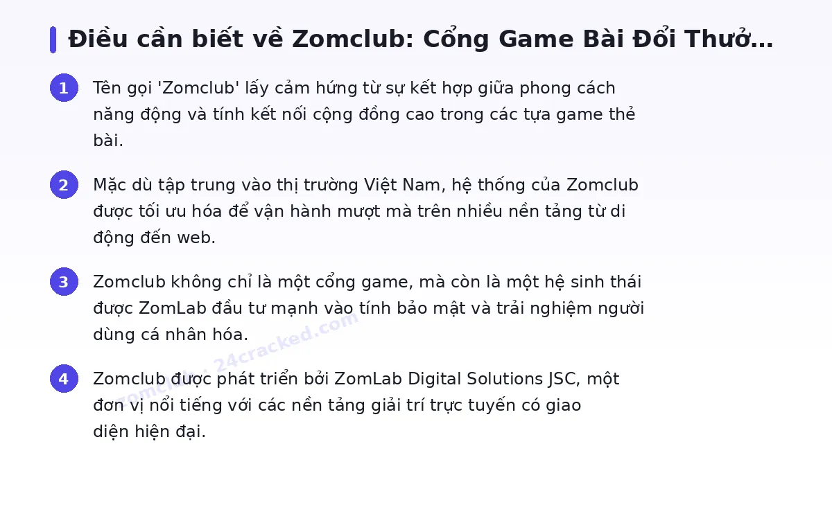Những điều cần biết về zomclub